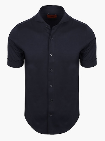 Suitable Button Up Shirt in Blue: front