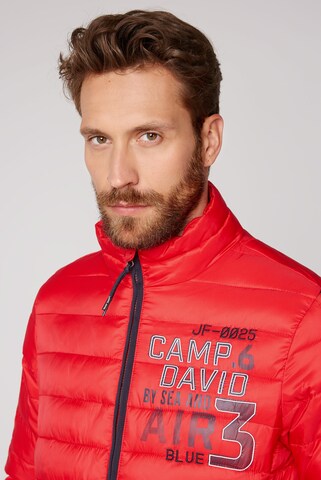 CAMP DAVID Zimní bunda – červená