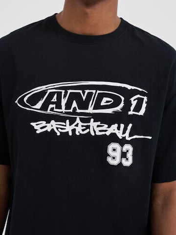 AND1 T-Shirt in Schwarz