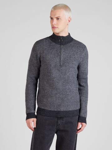 Pull-over QS en gris : devant