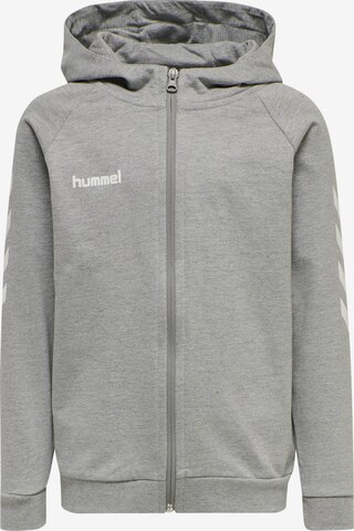 Veste de survêtement Hummel en gris : devant