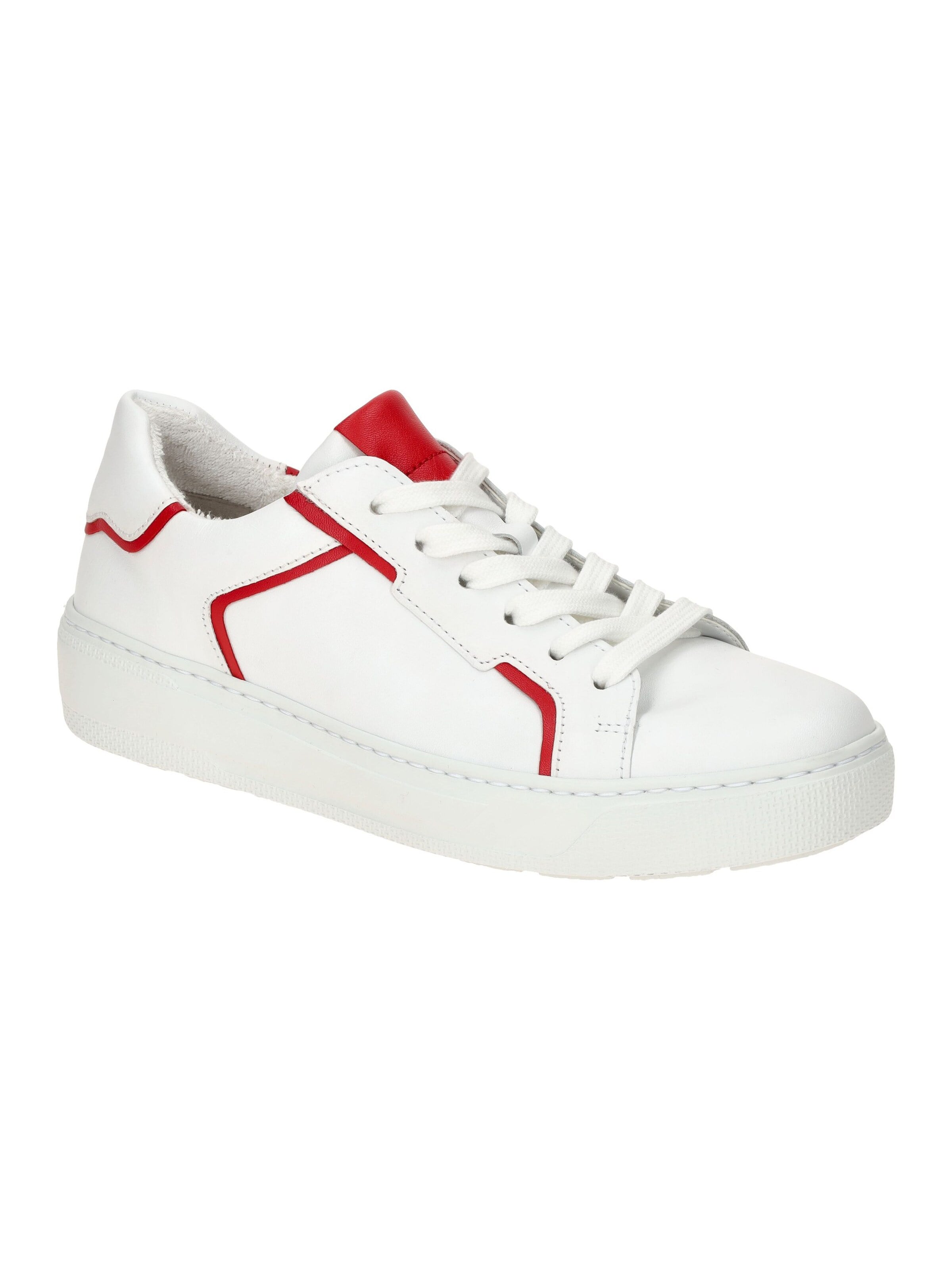 GABOR Sneaker low 'Gabor Schuhe weiß rot Nappa Sneakers 63.210.25'‌ in 35 in weiß, Produktansicht