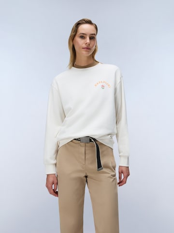 NAPAPIJRI - Sudadera 'B-Bliss' en blanco: frente