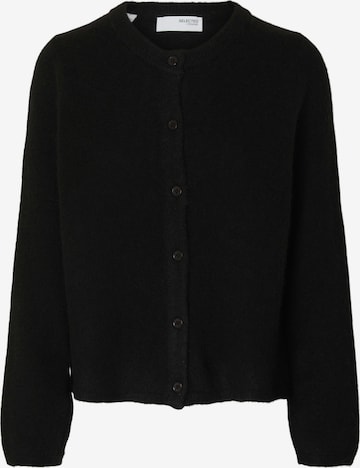 Cardigan 'SLFLULU' SELECTED en noir : devant