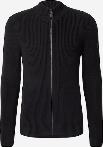 s.Oliver Knit Cardigan in Black: front