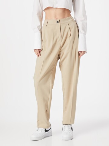 regular Pantaloni con pieghe di REPLAY in beige: frontale