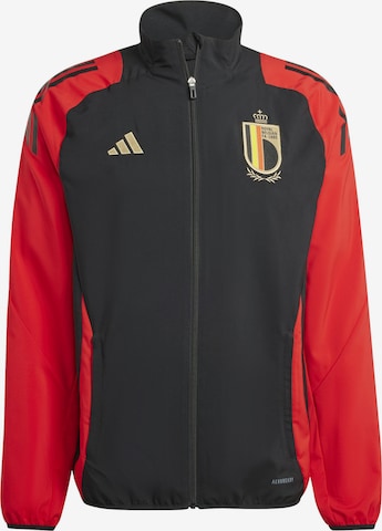 ADIDAS PERFORMANCE Athletic Jacket in Black: front