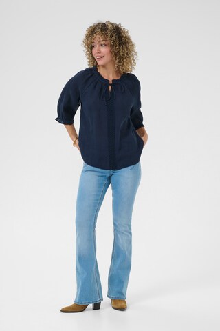 Cream Bluse 'Bellis' i blå