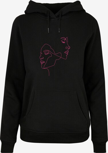 Mister Tee Sweatshirt 'One Line' in pink / schwarz, Produktansicht