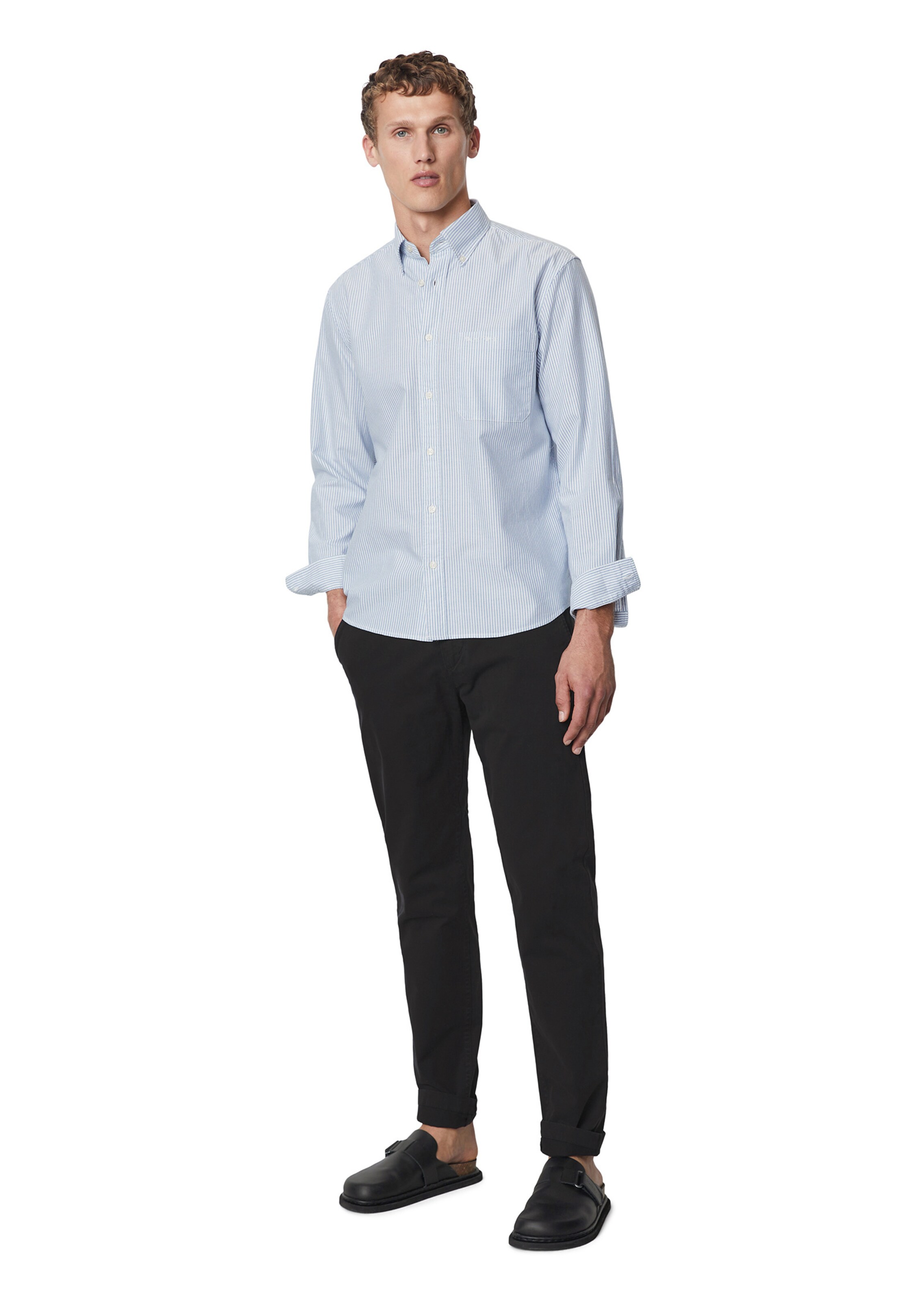 Marc O'Polo Regular fit Button Up Shirt in Blue