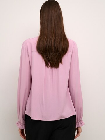 Cream Blouse 'Venea' in Roze