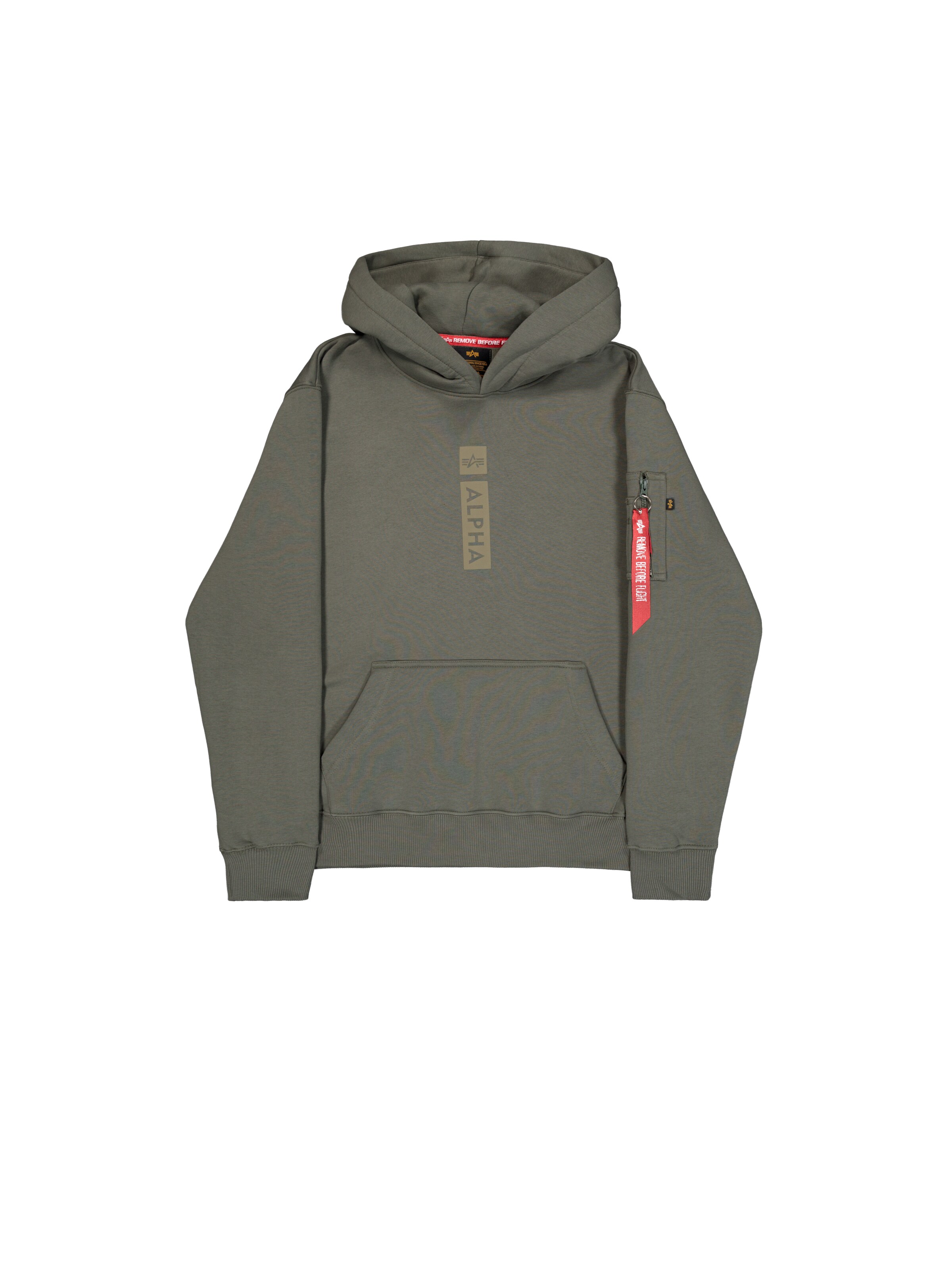 ALPHA INDUSTRIES Mikina – zelená: přední strana