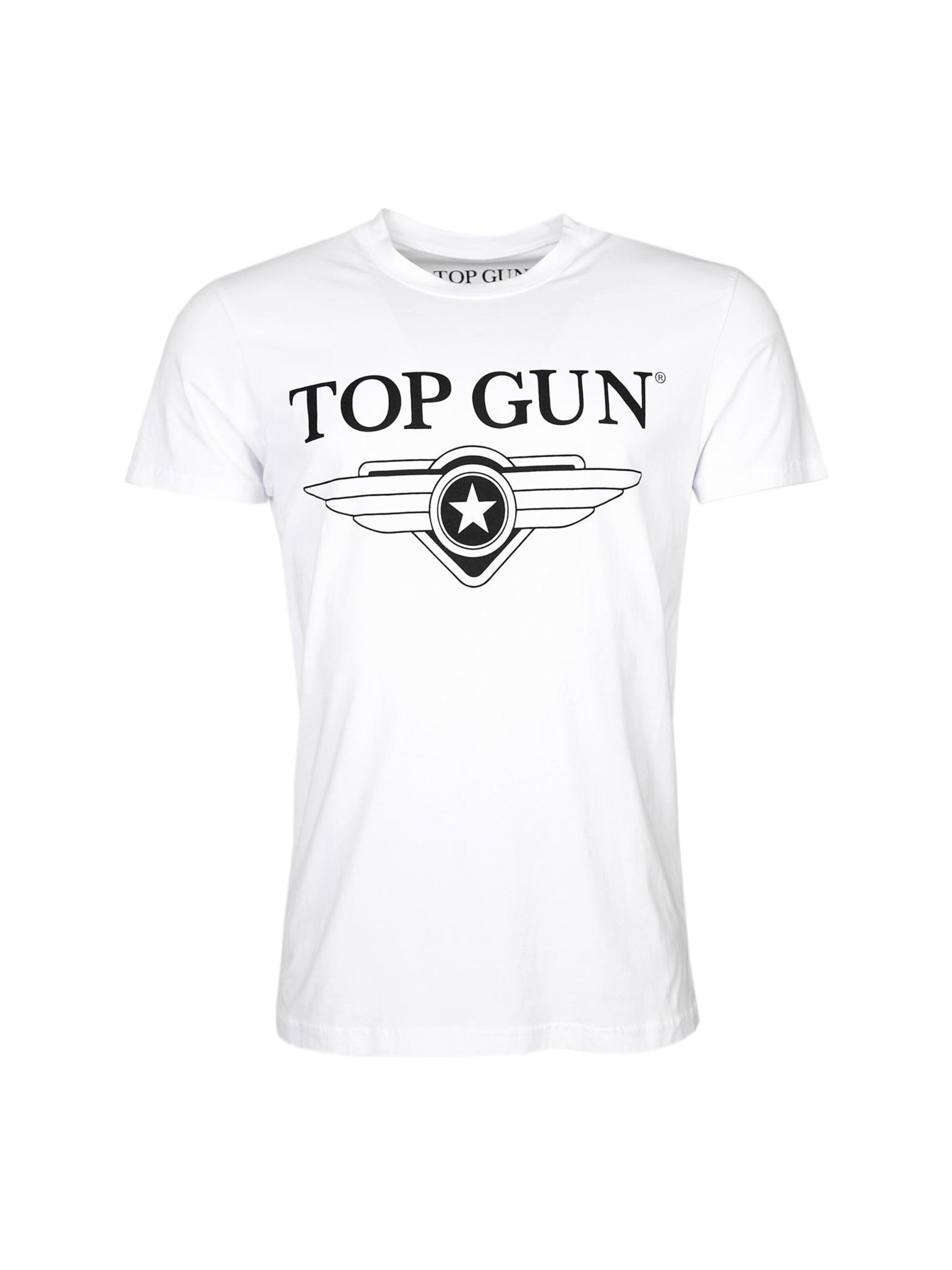 TOP GUN Shirt 'Cloudy'‌‌‌‌ in Weiß: Vorderseite