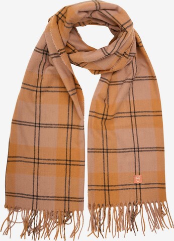 KnowledgeCotton Apparel Scarf in Orange: front