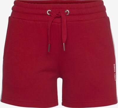Pantaloni H.I.S pe rubiniu / alb, Vizualizare produs