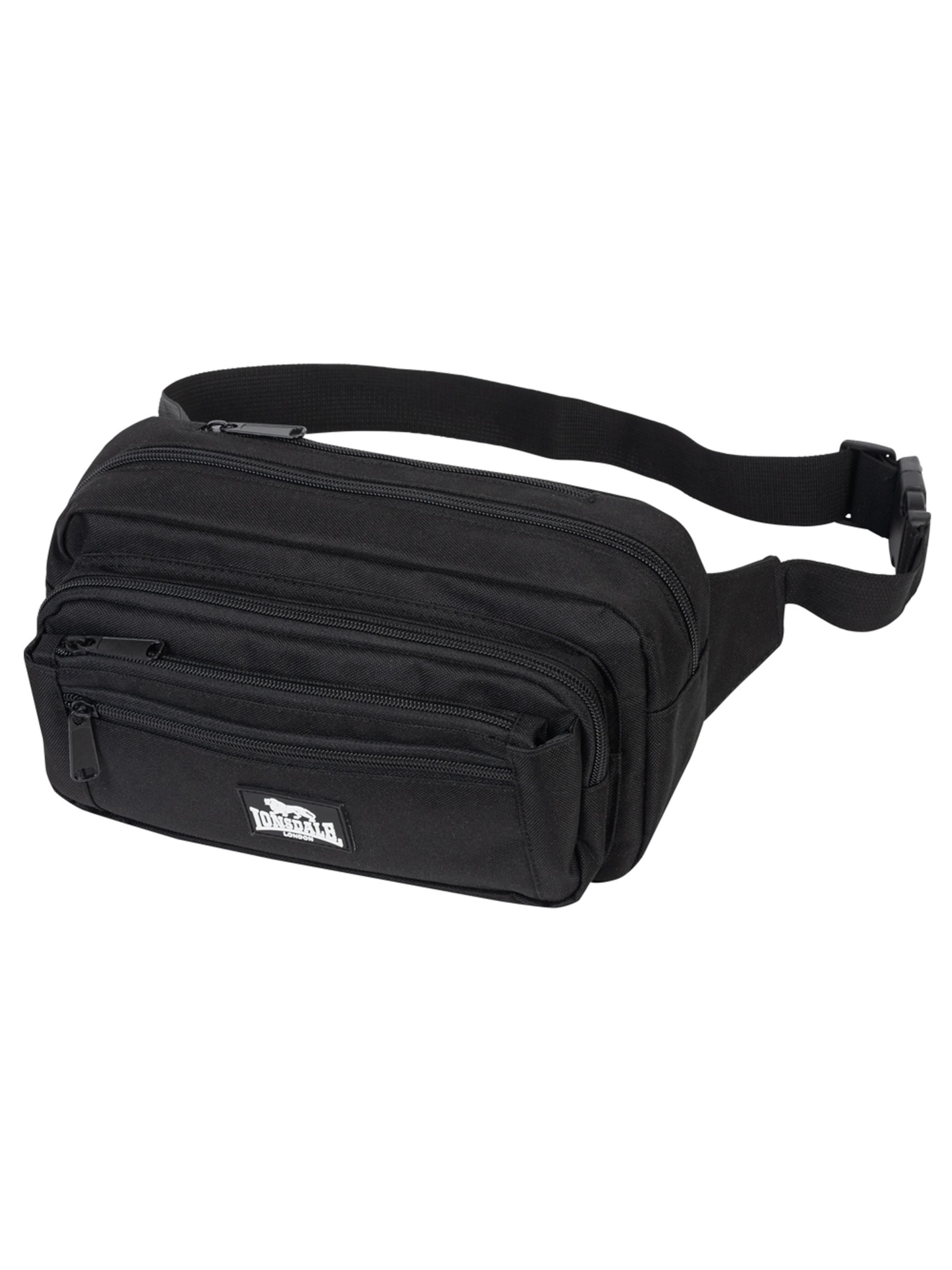 Sacs banane 'Isfield' Lonsdale London en noir : devant