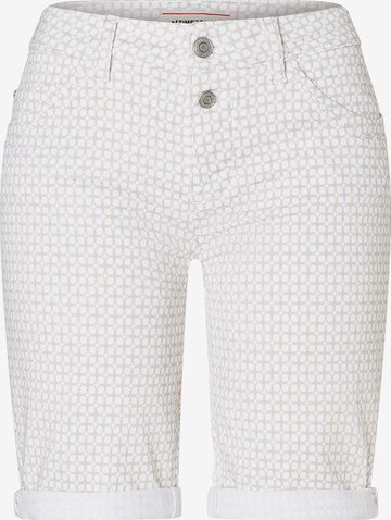 Coupe slim Pantalon 'Nali' TIMEZONE en blanc : devant