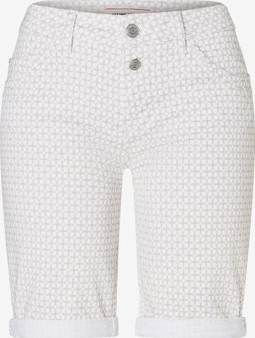TIMEZONE Slimfit Παντελόνι 'Nali' σε λευκό: μπροστά
