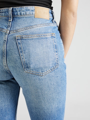WEEKDAY Slimfit Jeans 'Smooth' in Blauw