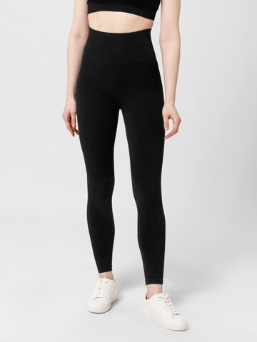 Les Lunes Skinny Leggings in Black: front