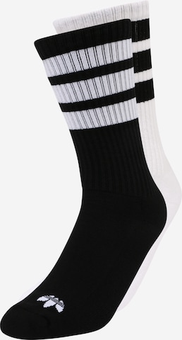 ADIDAS ORIGINALS Ponožky '3-Stripes Crew ' – černá: přední strana
