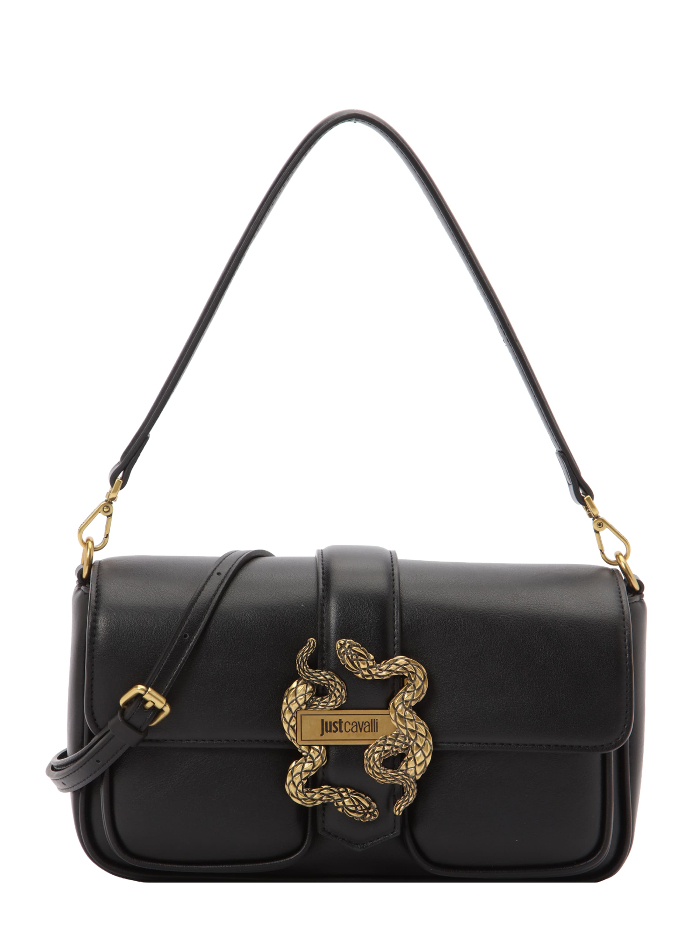 Borsa a spalla 'ICONIC' di Just Cavalli in nero: frontale