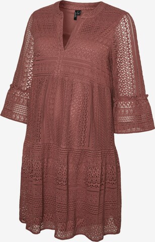 Vero Moda Maternity Платье-рубашка 'HONEY' в Ярко-розовый: спереди