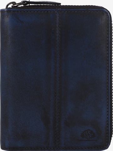 GREENBURRY Wallet 'Destressed' in Blue: front