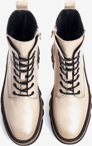 LLOYD Lace-Up Ankle Boots in Beige