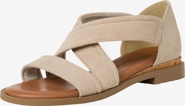 Sandales TAMARIS en beige : devant