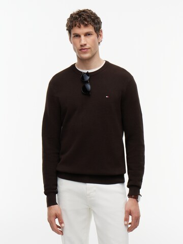 TOMMY HILFIGER Свитер 'ESSENTIAL' в Коричневый: спереди