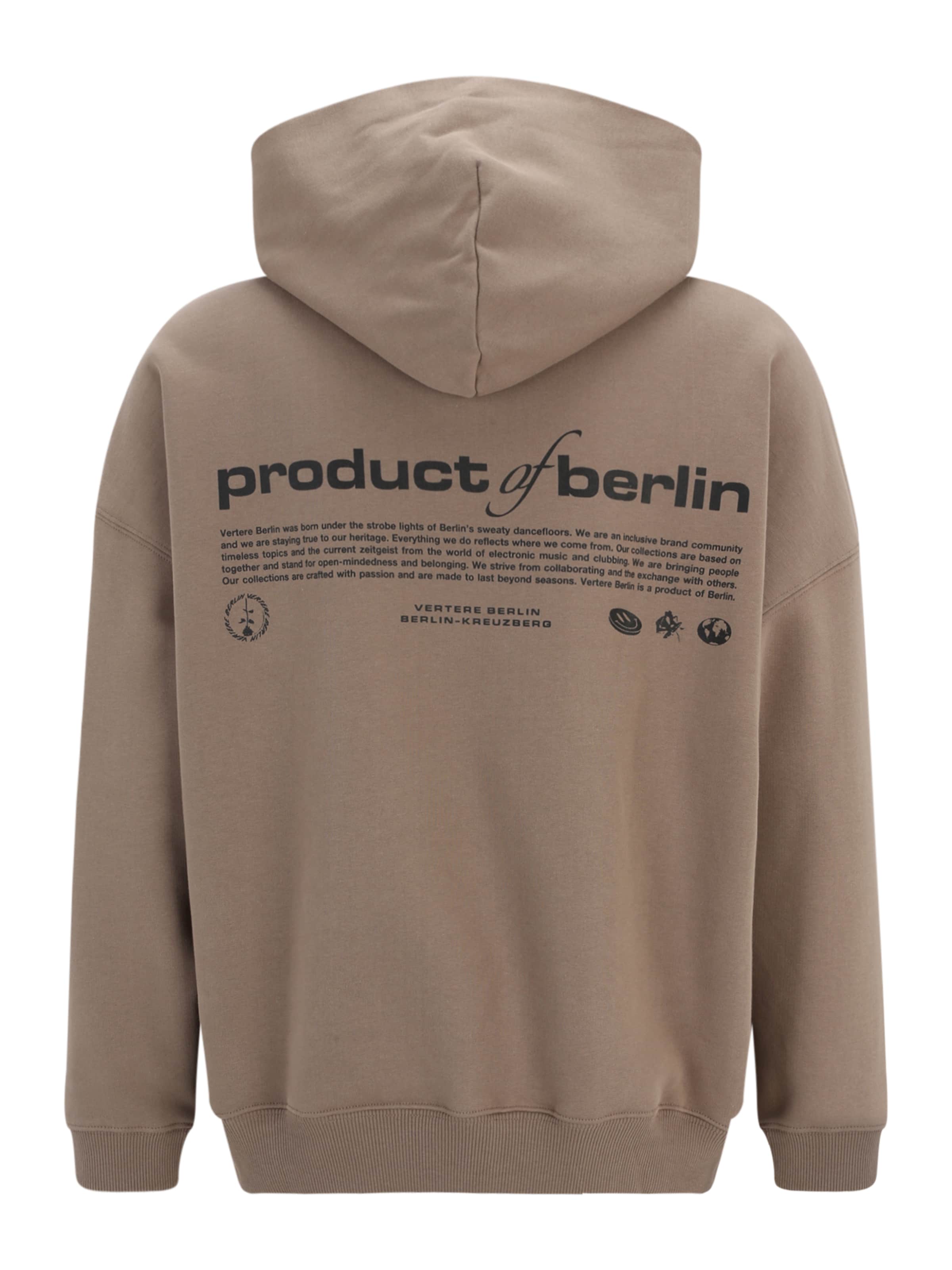 Sweat-shirt 'PRODUCT OF BERLIN' Vertere Berlin en gris : devant
