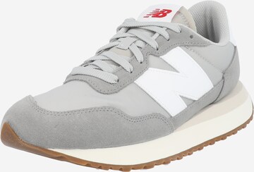 Sneaker bassa '237' di new balance in grigio: frontale