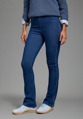 ARIZONA Flared Jeggings in Blue: front