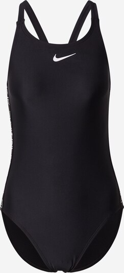 Costum de baie sport Nike Swim pe negru / alb, Vizualizare produs