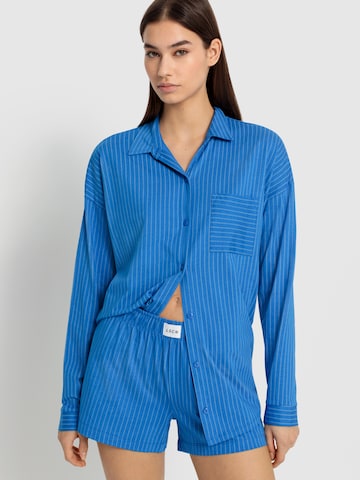 LSCN by LASCANA Pyjama in Blauw: voorkant