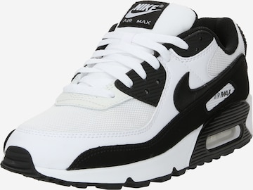 Baskets basses 'Air Max 90' Nike Sportswear en blanc : devant