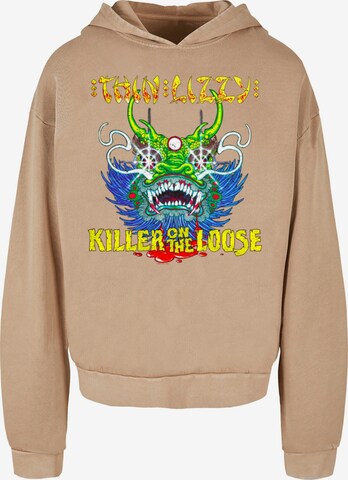 Merchcode Sweatshirt 'Thin Lizzy - Killer Cover Acid' in Beige: front