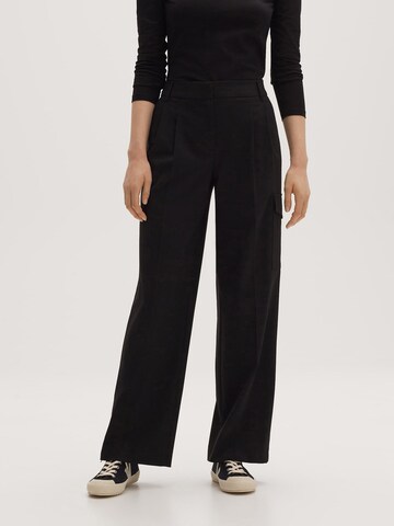 OPUS Wide Leg Hose 'Melpa' in Schwarz: Vorderseite