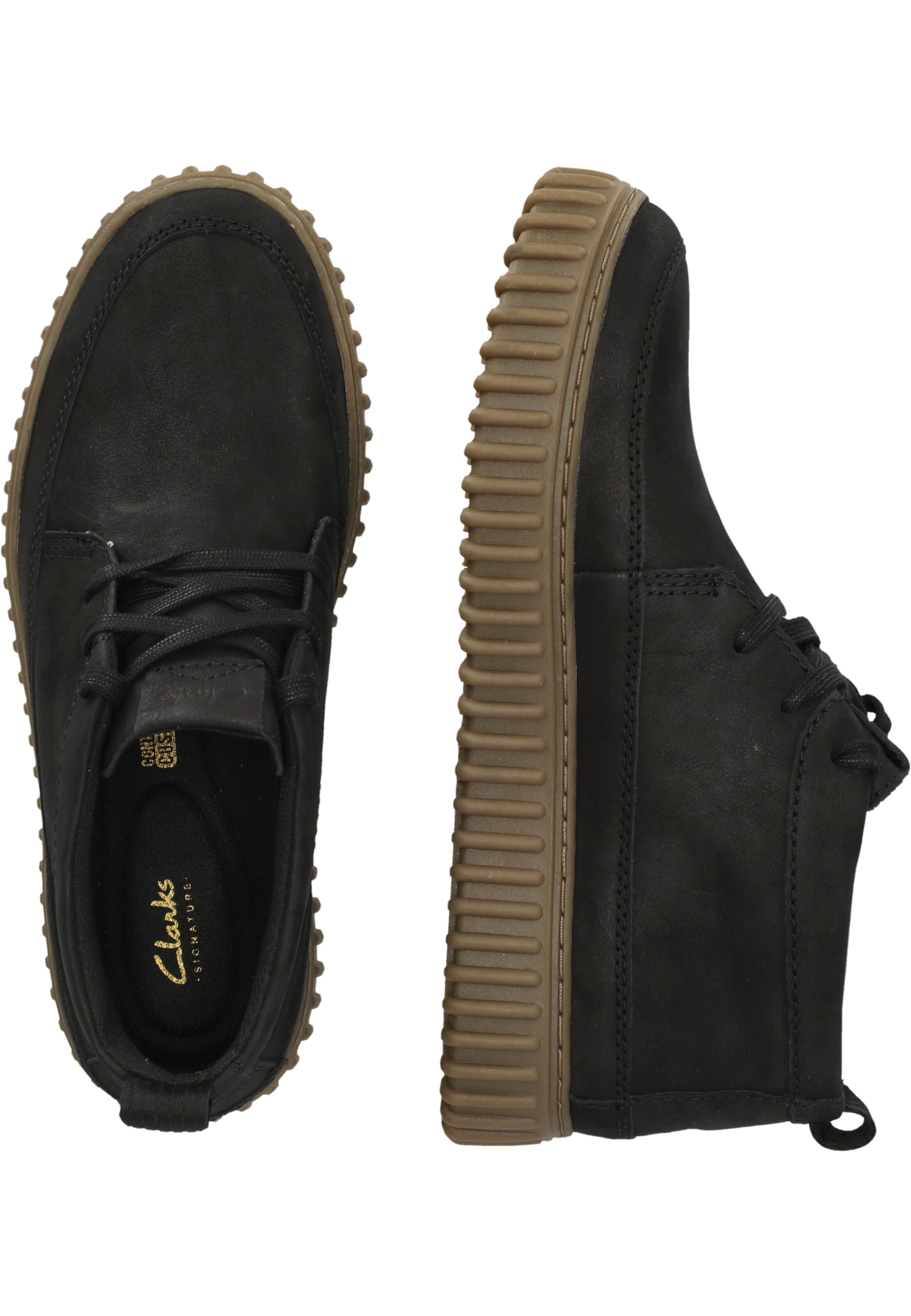 CLARKS Boots 'Torhill Lace High' in Zwart