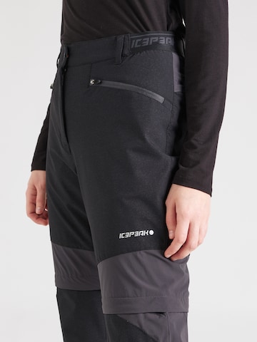 Regular Pantalon outdoor 'BRADLEY' ICEPEAK en noir