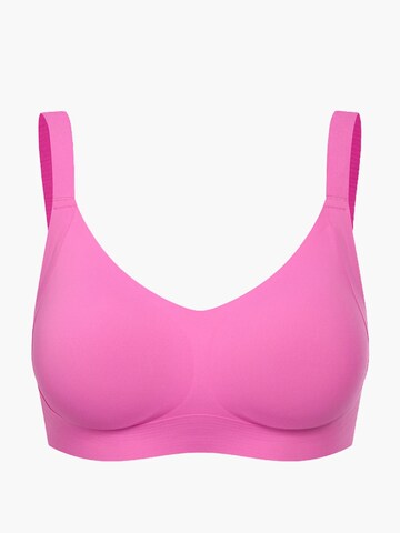 cfab (formerly creamy fabrics) Bra 'Seamless Compact Push-Up BH' in Pink: front
