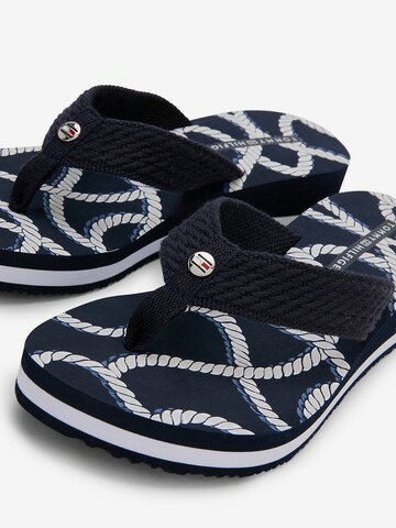 TOMMY HILFIGER Teenslipper in Blauw