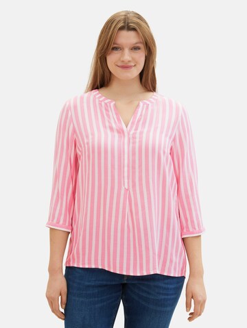 Tom Tailor Women + Blouse in Roze: voorkant