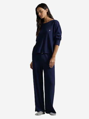Polo Ralph Lauren Pyjama 'Club Waffle' in Blauw: voorkant