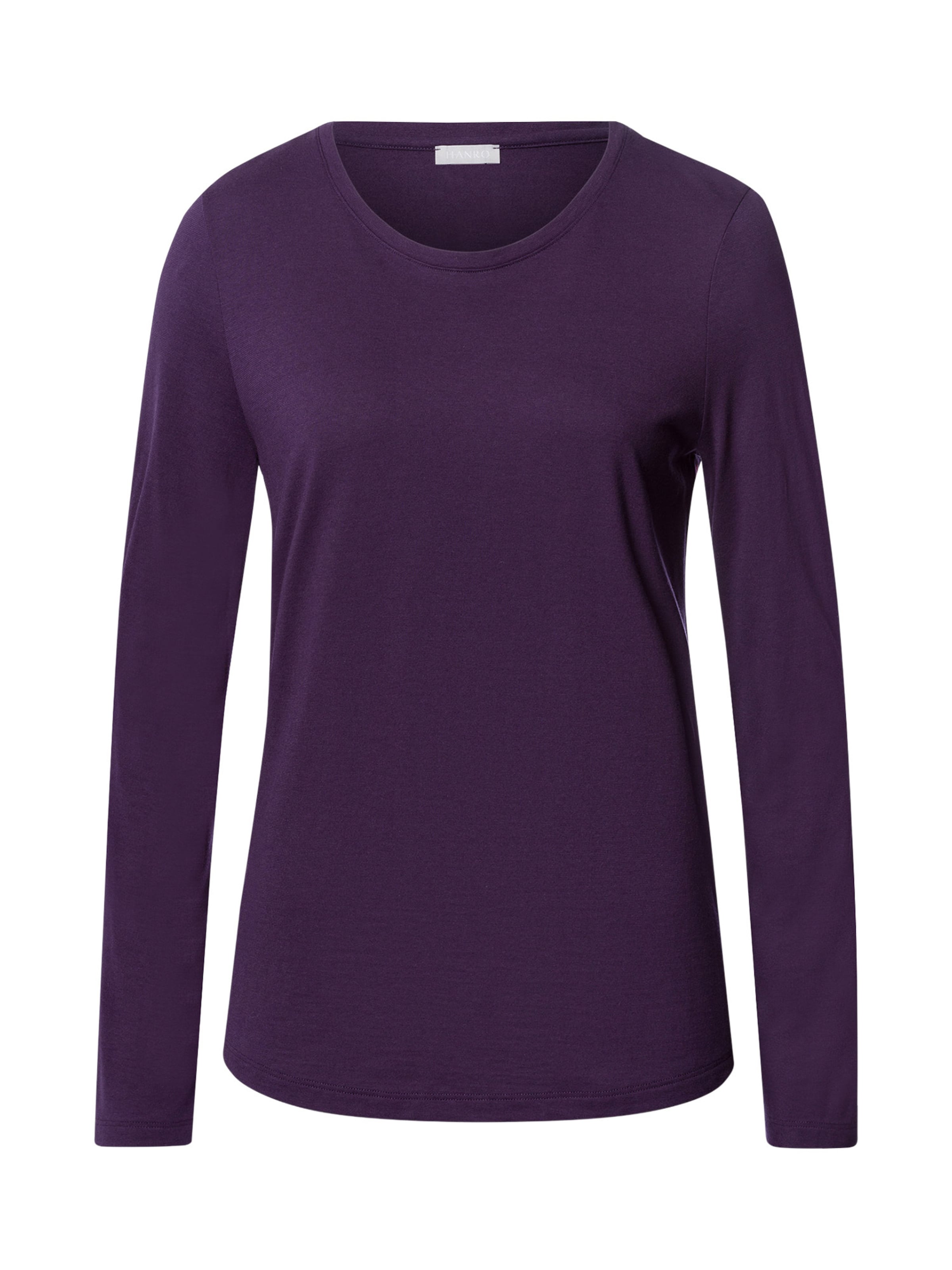 Hanro - Camisa ' Sleep & Lounge ' em roxo: frente