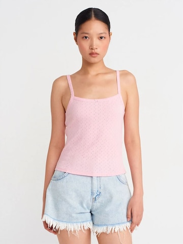 Dilvin - Top em rosa: frente