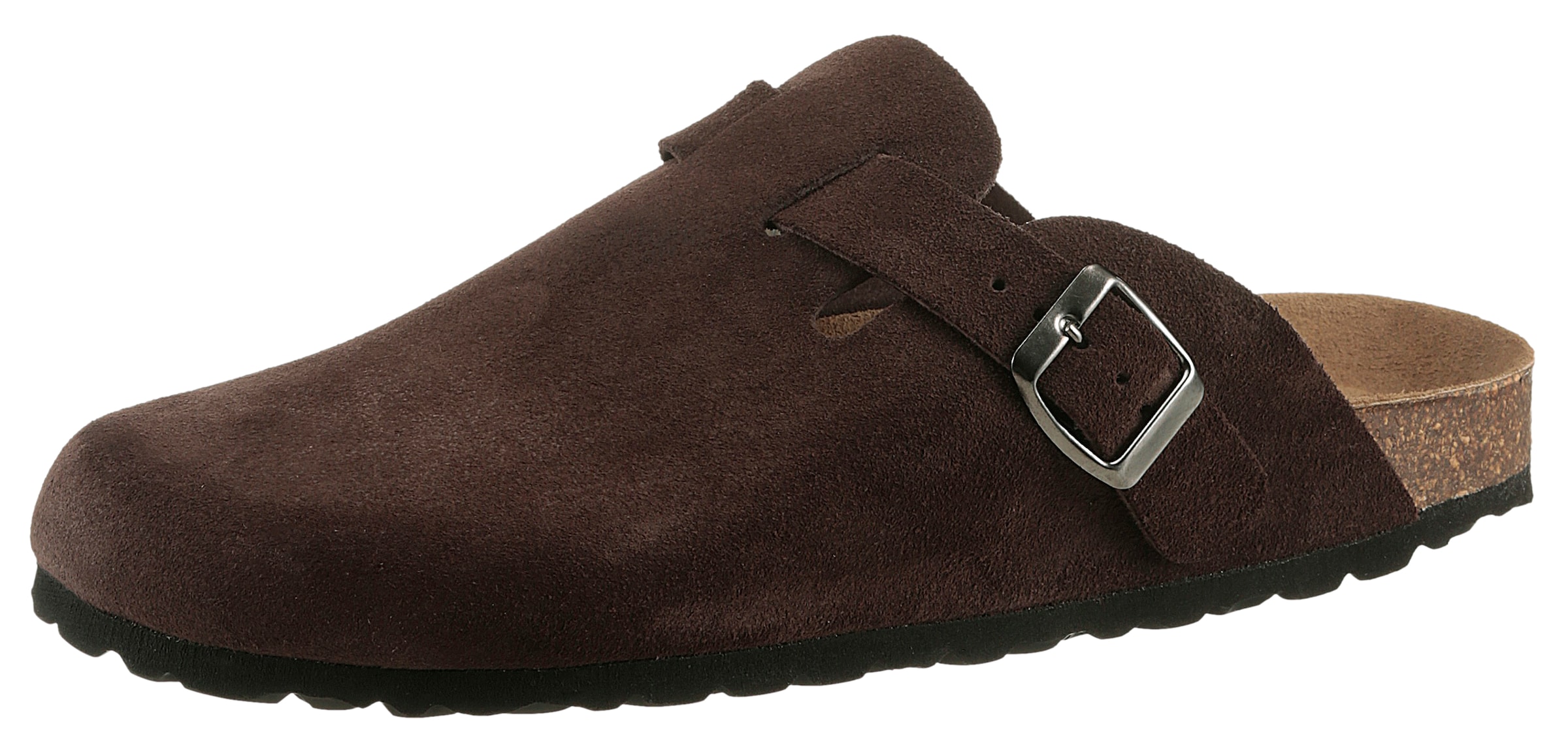 Man's World Mules in Brown: front