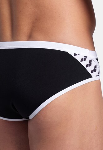 ARENA Athletic Swim Trunks 'ICONS' in Black