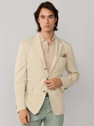 Hackett London Slim Fit Sakko in Beige: Vorderseite